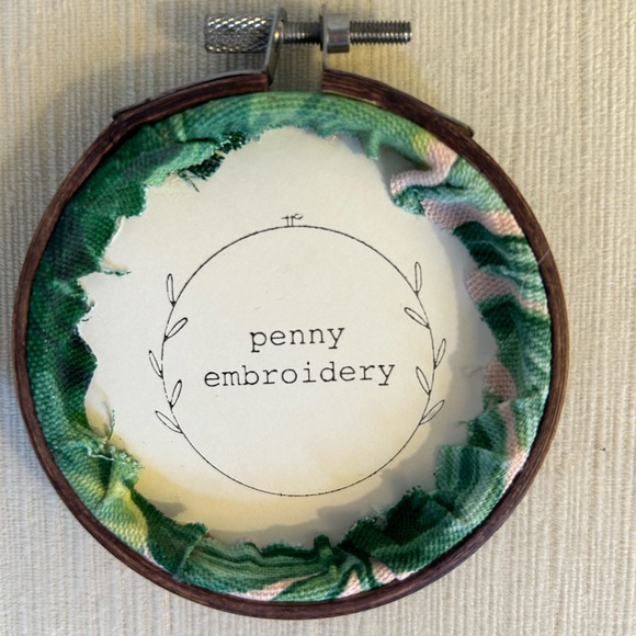 🪴 EMBROIDERY Wall Plaque “Plant Mom” Handmade Local Cute - Picture 2 of 2